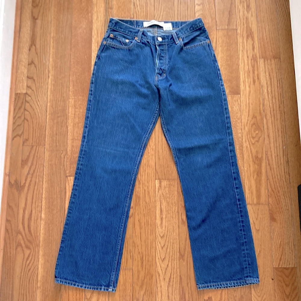 Vintage GAP 90s Straight Fit button fly jeans six 33x32